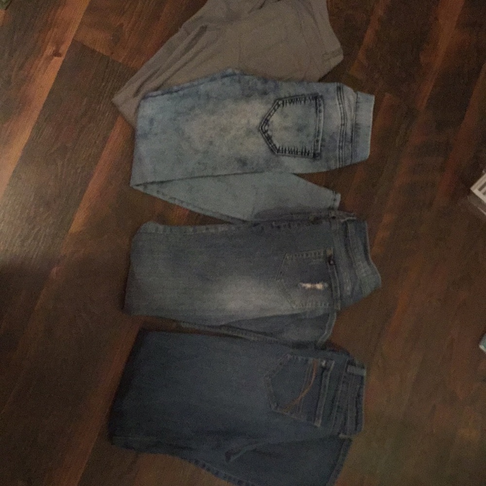 Skinny, stressed, jagging‘s, Gray jeans